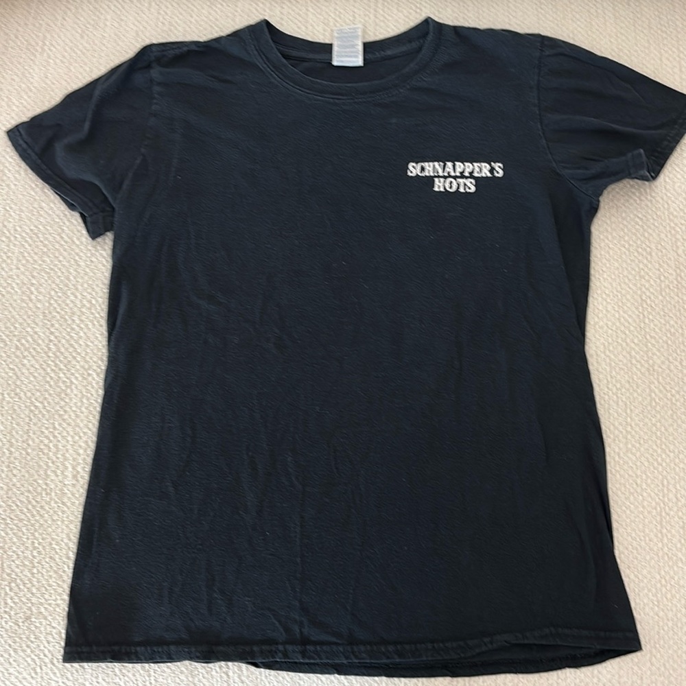 Schnappers hots Sanibel island black graphic vintage tee T shirt small